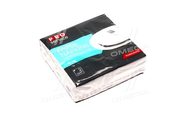 Серветки 33х33, двошарові, складання 1/8, 50шт, PRO SERVICE